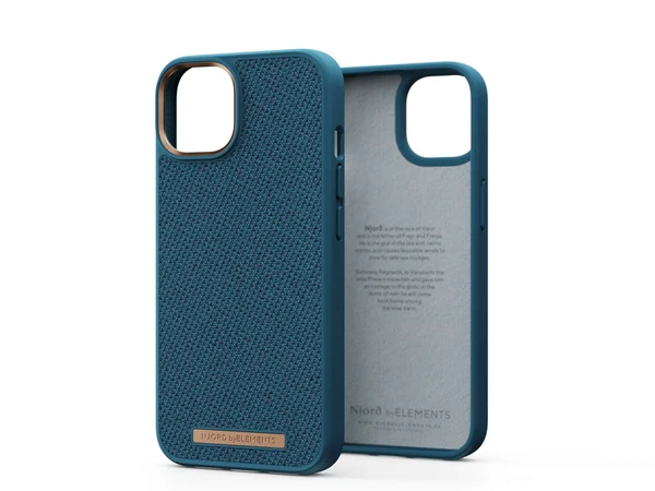 Njord fabric tonal case for iPhone 14 Pro Max, Deep Sea