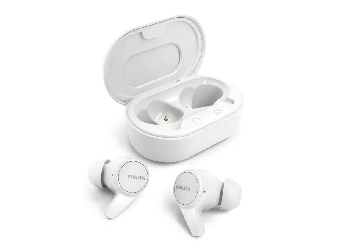 Philips TAT1207 true wireless headphones, white