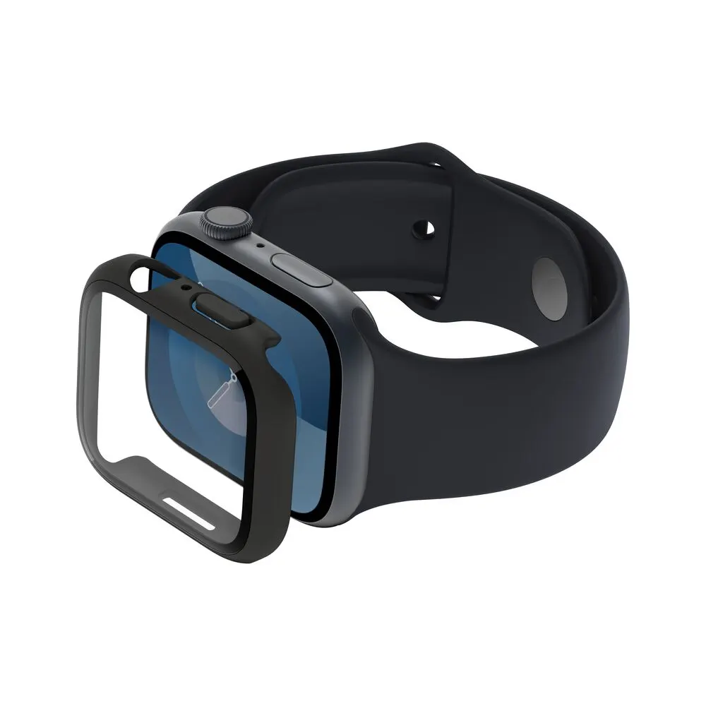 Belkin ScreenForce TemperedCurve 2-in-1 screen protector and bumper for Apple Watch Series 9/8/7/6/5/4/SE, 44/45mm