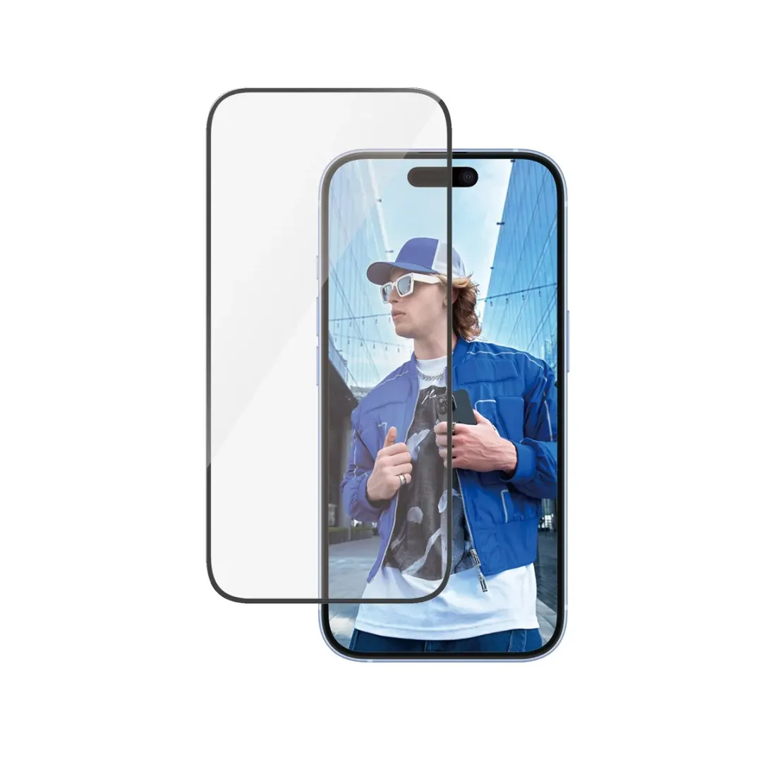 PanzerGlass Screen Protector for iPhone 16 / 15, Ultra-Wide Fit