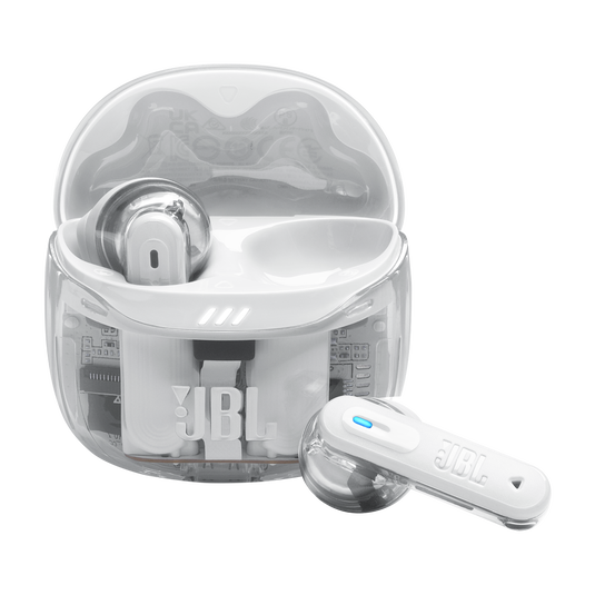 JBL Tune Flex 2 Ghost Edition earbuds, White