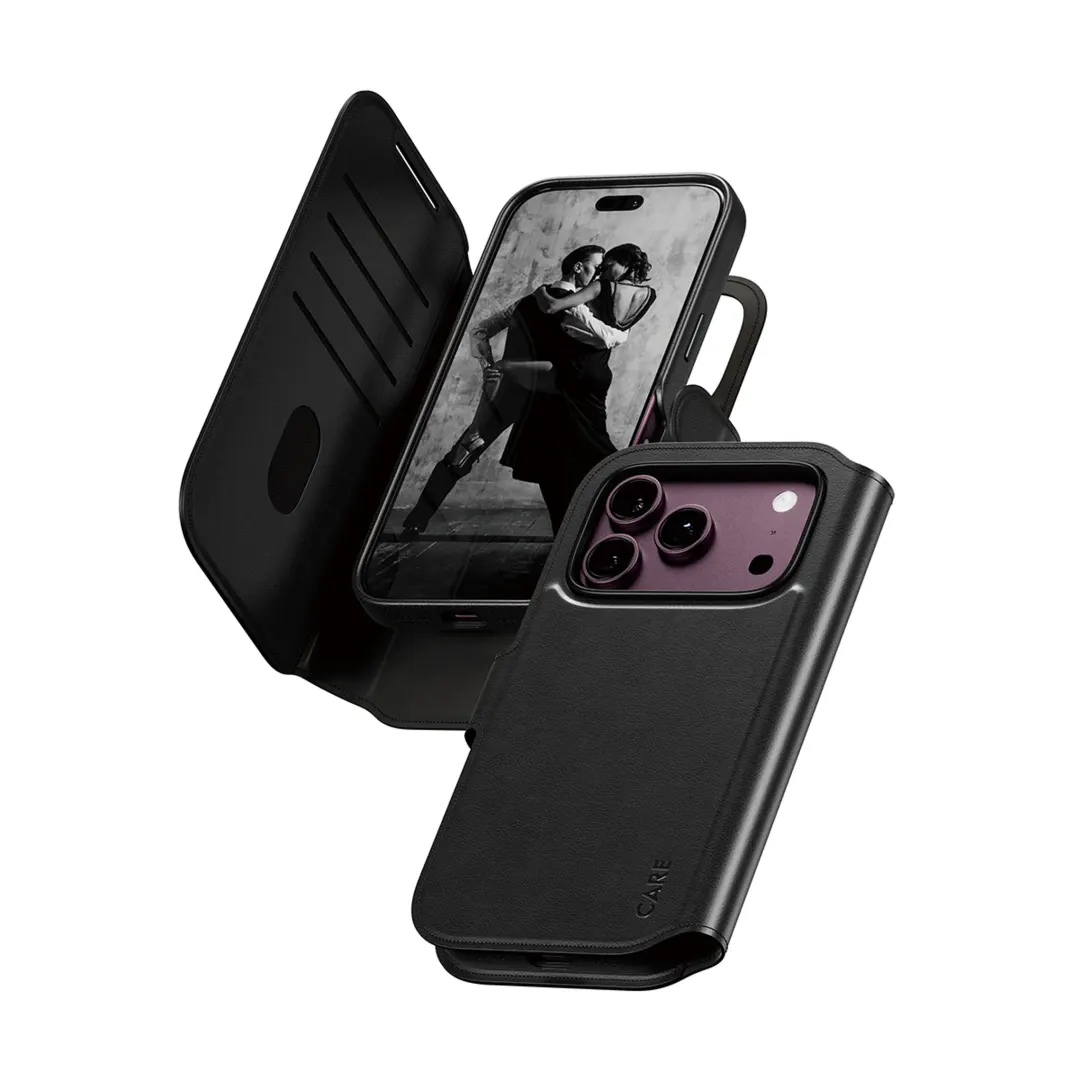 Tango 2-in-1 Wallet Case Black w. MagSafe iPhone 18 Pro | 17 Pro