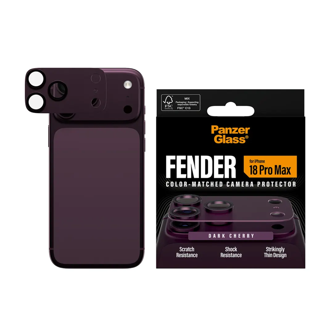 Fender Camera Lens Protector Dark Cherry iPhone 18 Pro Max