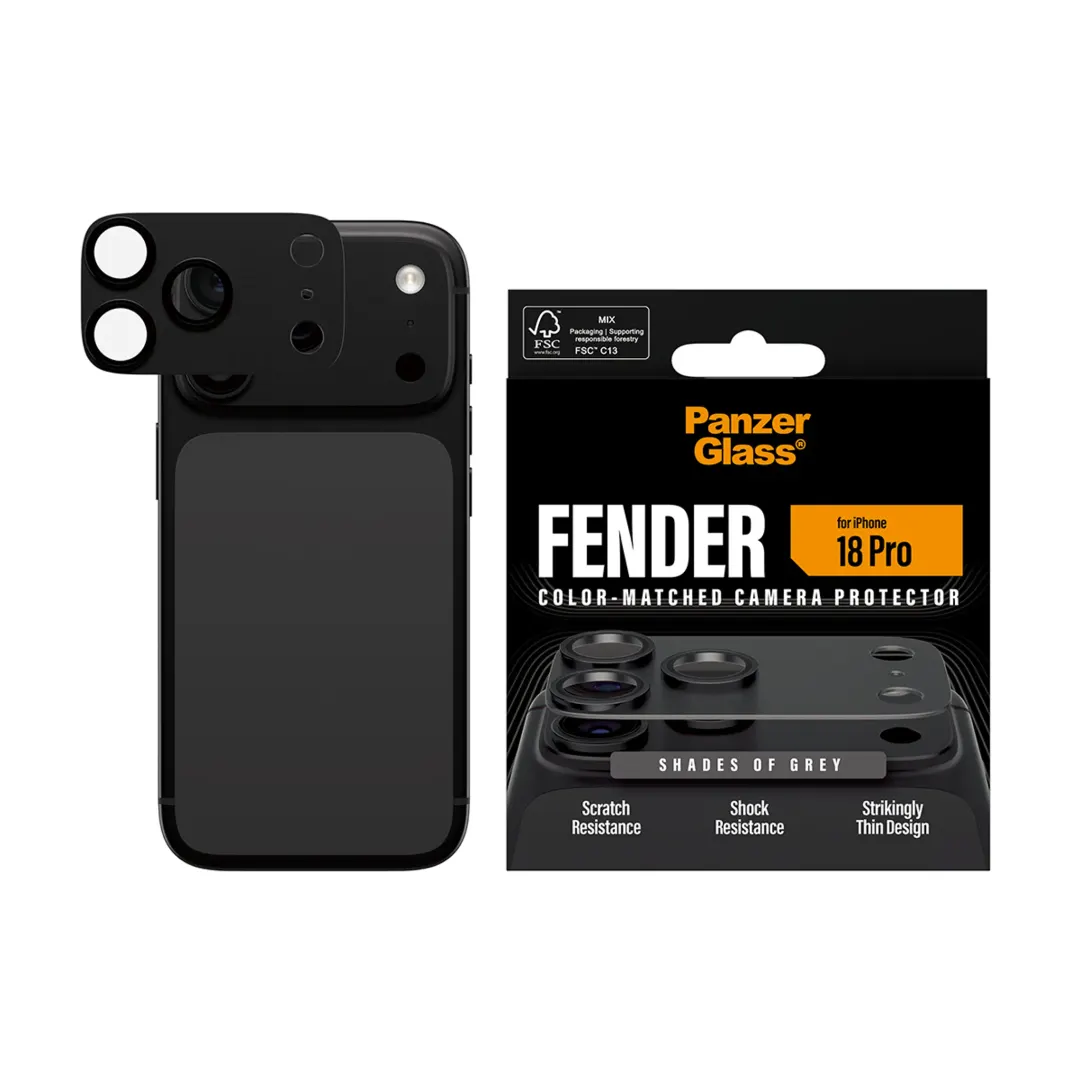 Fender Camera Lens Protector Shades of Grey iPhone 18 Pro