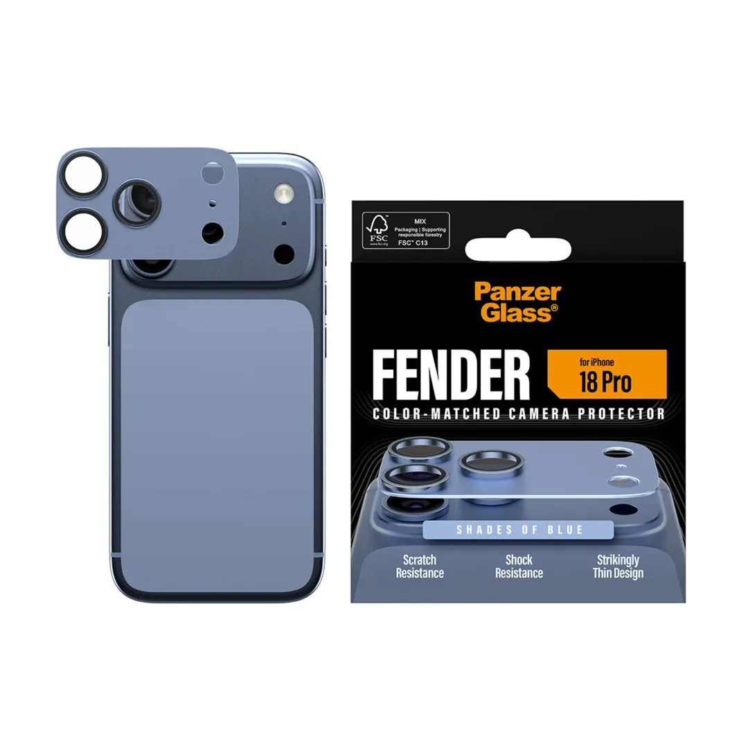 Fender Camera Lens Protector Shades of Blue iPhone 18 Pro